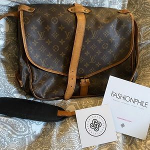 Authentic Louis Vuitton Saumur 35